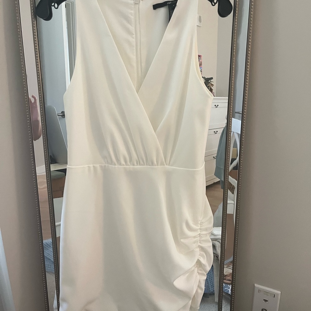 JAYGODFREY Cream Mini Dress
